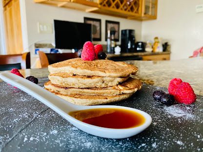 Gluten-Free and High Protein Blueberries Pancakes