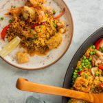 Paella Con Arroz y Quinoa