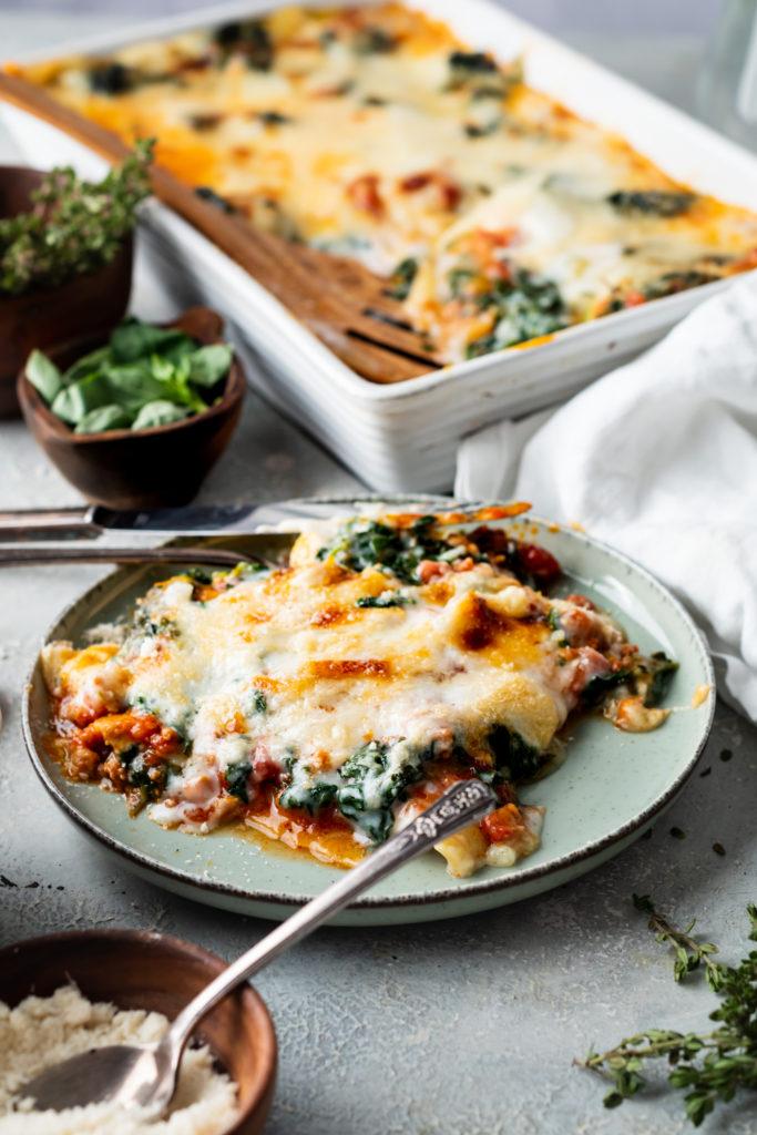 High Protein Gluten-Free Lasagna